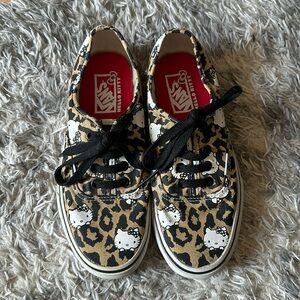 Vans, Hello Kitty, cheetah print, woman’s 7.